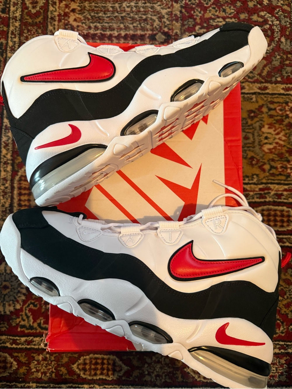 Nike Air Max Uptempo 95 White Red Black - Air Max Basketball Sneakers